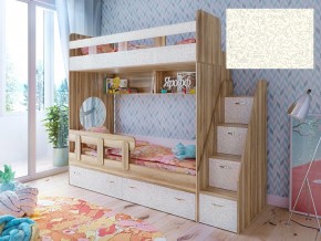 Кровать двухъярусная Юниор 1 с фасадом для рисования феритейл в Добрянке - dobryanka.magazinmebel.ru | фото
