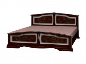 Кровать Елена 1600 Орех тёмный с тонировкой в Добрянке - dobryanka.magazinmebel.ru | фото