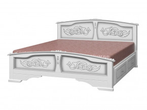 Кровать Елена с 2-мя ящиками 1400 Белый жемчуг в Добрянке - dobryanka.magazinmebel.ru | фото