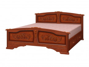 Кровать Елена с 2-мя ящиками 1400 Орех в Добрянке - dobryanka.magazinmebel.ru | фото - изображение 1