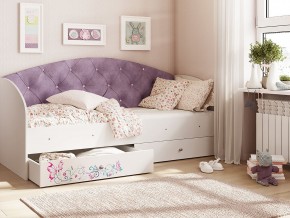 Кровать Эльза Белый-фиолетовый в Добрянке - dobryanka.magazinmebel.ru | фото