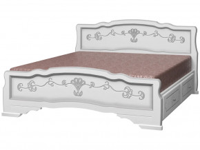 Кровать Карина-6 с 2-мя ящиками 1400 Белый жемчуг в Добрянке - dobryanka.magazinmebel.ru | фото - изображение 2