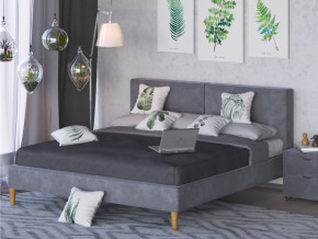 Кровать Линси 1600 серый в Добрянке - dobryanka.magazinmebel.ru | фото - изображение 2