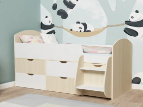 Кровать Малыш-7 Дуб-Белое дерево в Добрянке - dobryanka.magazinmebel.ru | фото