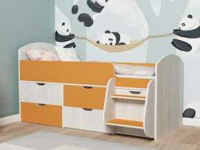 Кровать Малыш-7 Винтербер-Оранжевый в Добрянке - dobryanka.magazinmebel.ru | фото