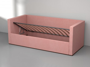 Кровать мягкая с подъёмным механизмом арт. 030 розовый в Добрянке - dobryanka.magazinmebel.ru | фото - изображение 2