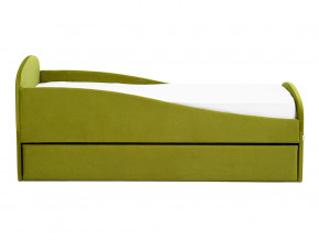 Кровать с ящиком Letmo оливковый (велюр) в Добрянке - dobryanka.magazinmebel.ru | фото - изображение 6