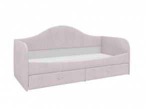 Кровать с мягкой обивкой Алиса ПМ-332.18 велюр розовый в Добрянке - dobryanka.magazinmebel.ru | фото - изображение 1