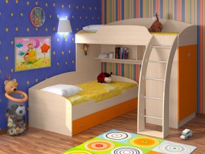 Кровать Соня 1+2 Оранжевый в Добрянке - dobryanka.magazinmebel.ru | фото