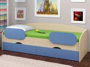 Кровать Соня 2 дуб молочный-голубой в Добрянке - dobryanka.magazinmebel.ru | фото - изображение 2