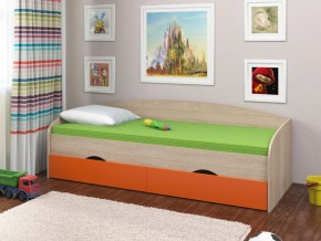 Кровать Соня 2 сонома-оранжевый в Добрянке - dobryanka.magazinmebel.ru | фото