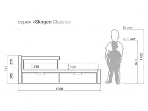 Кровать Svogen classic с ящиками и бортиком белый в Добрянке - dobryanka.magazinmebel.ru | фото - изображение 2