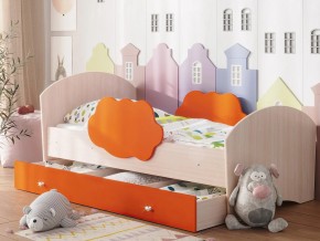 Кровать Тучка с ящиком дуб-оранж в Добрянке - dobryanka.magazinmebel.ru | фото - изображение 1