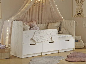 Кровать Юниор-4 800х1600 Шарли Белый в Добрянке - dobryanka.magazinmebel.ru | фото