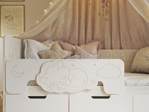 Кровать Юниор-4 800х1800 Шарли Белый в Добрянке - dobryanka.magazinmebel.ru | фото - изображение 2