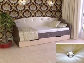 Кровать Юниор Тип 2 Венге/дуб молочный 800х1600 в Добрянке - dobryanka.magazinmebel.ru | фото