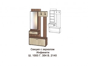Секция с зеркалом в Добрянке - dobryanka.magazinmebel.ru | фото