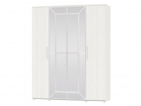 Шкаф 4-х дверный Амели 4-5200 Рамух белый в Добрянке - dobryanka.magazinmebel.ru | фото