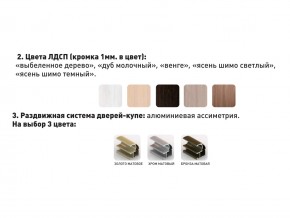 Шкаф-купе Акцент-Сим Д 2100-600 шимо тёмный в Добрянке - dobryanka.magazinmebel.ru | фото - изображение 3