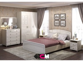 Спальня Виктория МДФ с большим комодом в Добрянке - dobryanka.magazinmebel.ru | фото - изображение 1