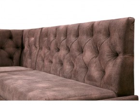 Угловой диван Призма со стяжкми коричневый со спальным местом в Добрянке - dobryanka.magazinmebel.ru | фото - изображение 2